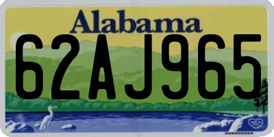 AL license plate 62AJ965