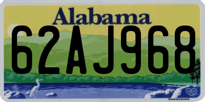 AL license plate 62AJ968