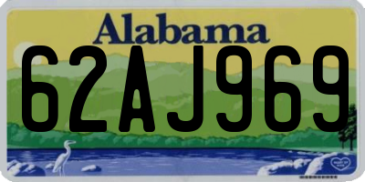 AL license plate 62AJ969