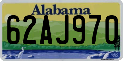 AL license plate 62AJ970