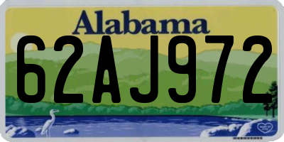 AL license plate 62AJ972