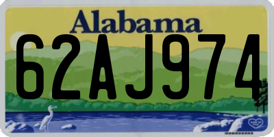 AL license plate 62AJ974