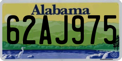 AL license plate 62AJ975