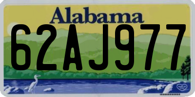 AL license plate 62AJ977