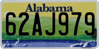 AL license plate 62AJ979