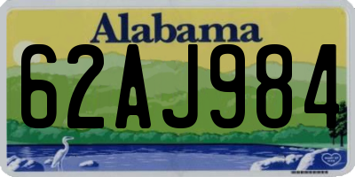 AL license plate 62AJ984