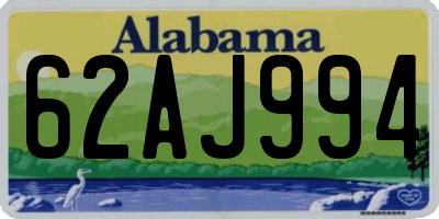 AL license plate 62AJ994