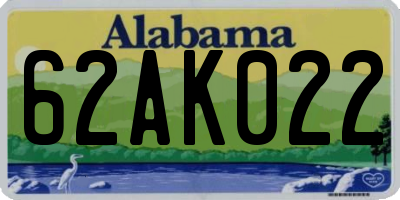 AL license plate 62AK022