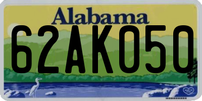 AL license plate 62AK050
