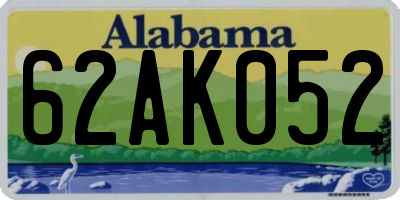 AL license plate 62AK052