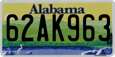 AL license plate 62AK963