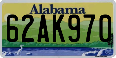 AL license plate 62AK970