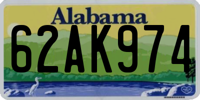 AL license plate 62AK974