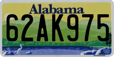 AL license plate 62AK975