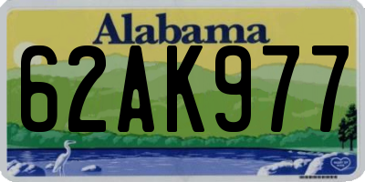 AL license plate 62AK977