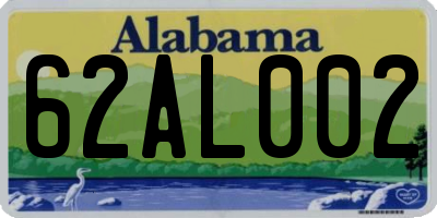 AL license plate 62AL002