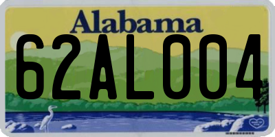 AL license plate 62AL004