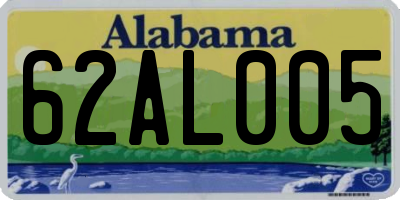 AL license plate 62AL005