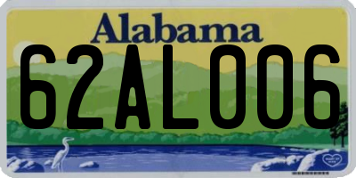 AL license plate 62AL006
