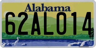 AL license plate 62AL014