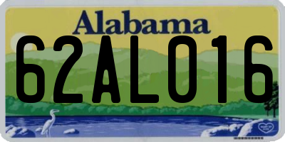 AL license plate 62AL016