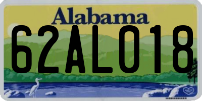 AL license plate 62AL018