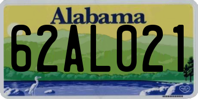 AL license plate 62AL021