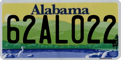 AL license plate 62AL022