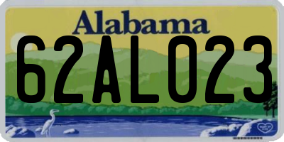 AL license plate 62AL023
