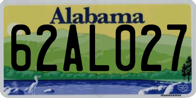AL license plate 62AL027