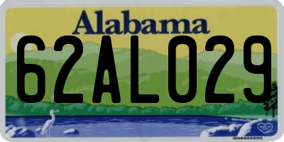 AL license plate 62AL029