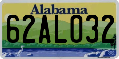 AL license plate 62AL032