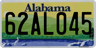 AL license plate 62AL045