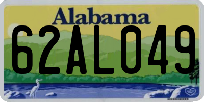 AL license plate 62AL049
