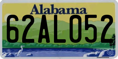 AL license plate 62AL052