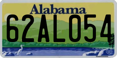 AL license plate 62AL054