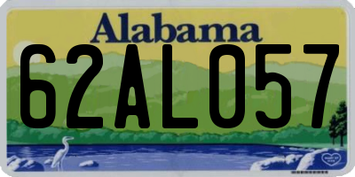 AL license plate 62AL057