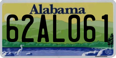 AL license plate 62AL061