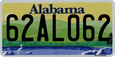 AL license plate 62AL062