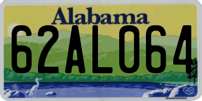 AL license plate 62AL064