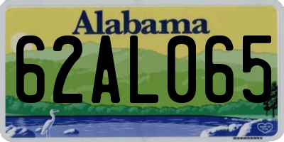 AL license plate 62AL065