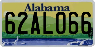 AL license plate 62AL066