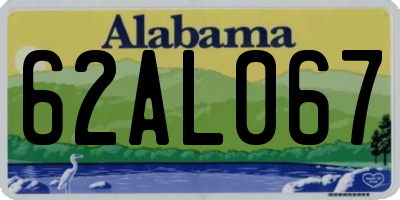AL license plate 62AL067