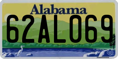 AL license plate 62AL069