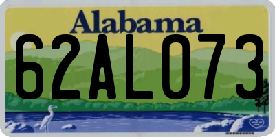 AL license plate 62AL073