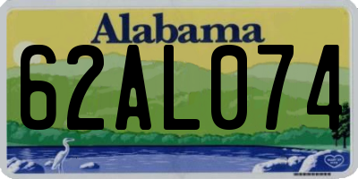 AL license plate 62AL074
