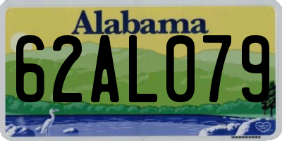 AL license plate 62AL079