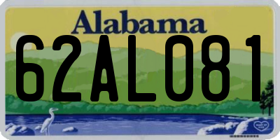 AL license plate 62AL081