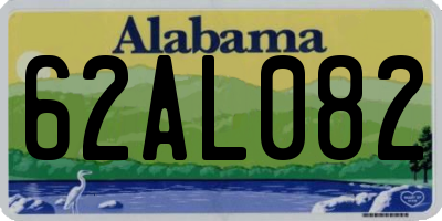 AL license plate 62AL082
