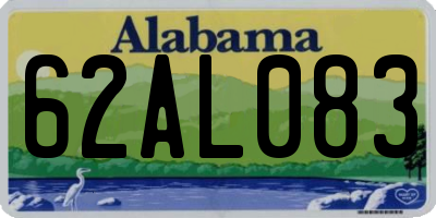 AL license plate 62AL083